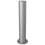 Stainless steel post |  154 mm | to be fixed by plugswith base plate  255 mm | total length approx. 900 mm